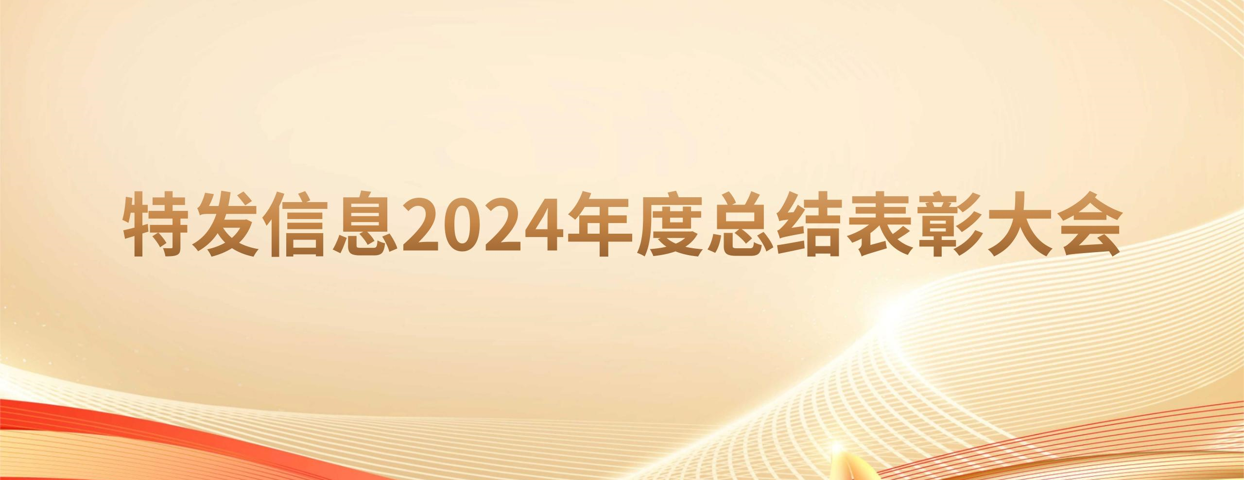 凝心聚力繪藍(lán)圖 砥礪奮進(jìn)啟新程——特發(fā)信息召開(kāi)2024年度總結(jié)表彰大會(huì)